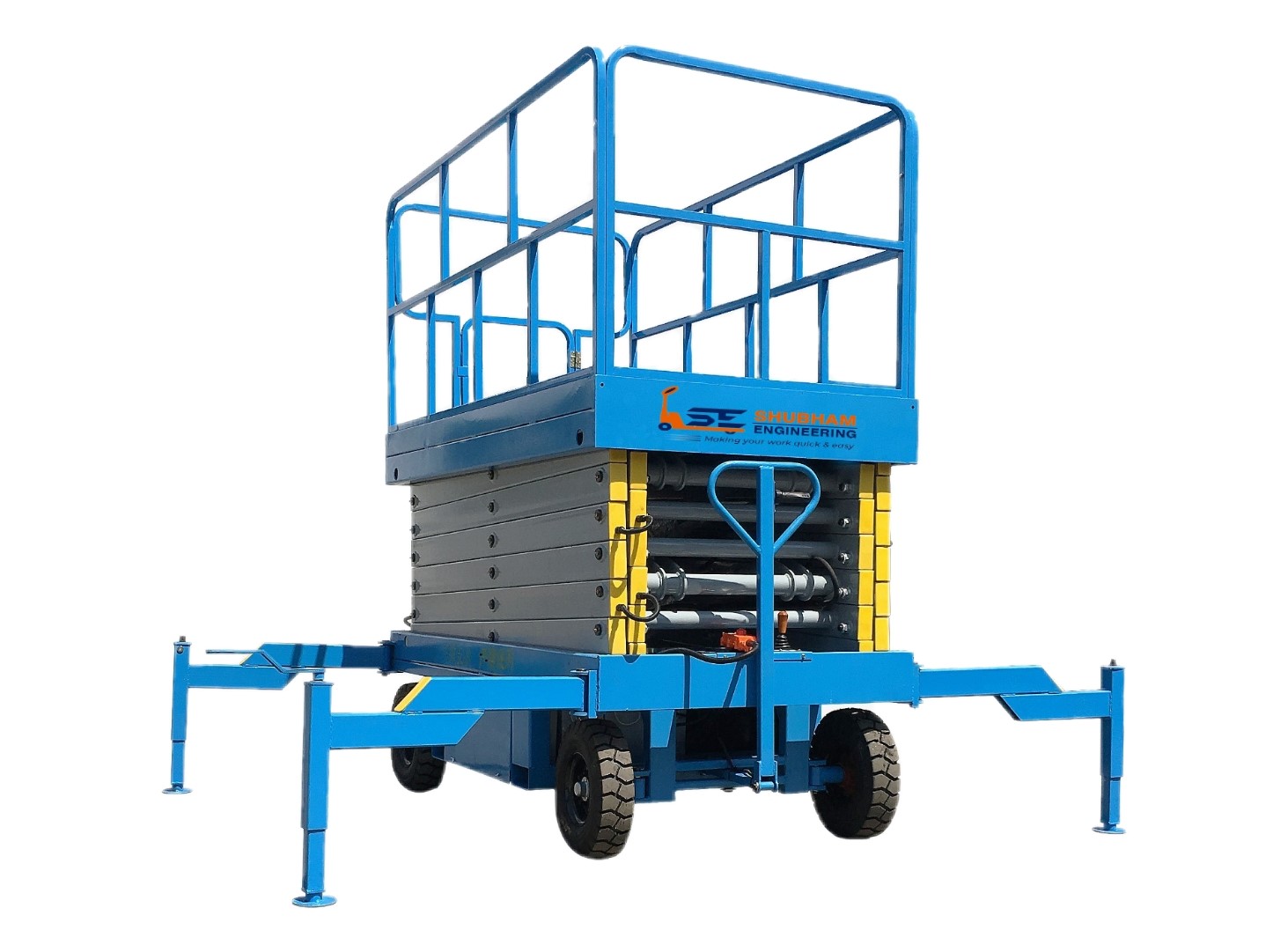 Manual towable scissor lift 